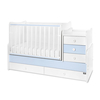 Lorelli BED MAXI PLUS NEW 70/160 WHITE/BABY BLUE 10150580039P