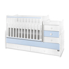 Lorelli BED MAXI PLUS NEW 70/160 WHITE/BABY BLUE 10150580039P