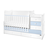 Lorelli BED MAXI PLUS NEW 70/160 WHITE/BABY BLUE 10150580039P