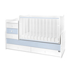 Lorelli BED MAXI PLUS NEW 70/160 WHITE/BABY BLUE 10150580039P