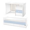 Lorelli BED MAXI PLUS NEW 70/160 WHITE/BABY BLUE 10150580039P