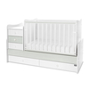 Lorelli BED MAXI PLUS NEW 70/160 WHITE/MILKY GREEN 10150580040P