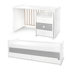 Lorelli BED MAXI PLUS NEW 70/160 WHITE/STONE GREY 10150580041P