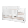 Lorelli Maxi Plus Πολυμορφικό κρεβάτι Κούνια White Light Oak 10150580045P
