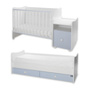 Lorelli BED TREND PLUS NEW 70/160 WHITE/BABY BLUE 10150590039P