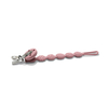 Lorelli SILICONE PACIFIER HOLDER NATURAL DEEP PINK 10220800002