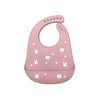 Lorelli SILICONE BIB NATURAL DEEP PINK 10230670002