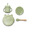 Lorelli SILICONE FEEDING SET 4PCS NATURAL FRESH GREEN 10230700004