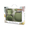 Lorelli SILICONE FEEDING SET 4PCS NATURAL FRESH GREEN 10230700004
