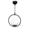 Single-light ceiling lamp Elias pakoworld E27 black-white Φ25x56cm