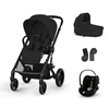 Cybex Balios S Lux Set 4 in 1 BLK Car Seat with Cloud G i-Size Plus Moon Black 70000536