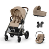 Cybex Balios S Lux Set 4 in 1 TPE Car Seat with Cloud G i-Size Plus Almond Beige 70000541