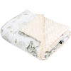 JUKKI Soft Baby Blanket 100x140cm Elephant’s Paradise & Ecru Minky