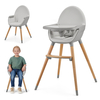 Kinderkraft  Fini 2 in 1 Convertible Children High Chair - Grey (KHFINI02GRY0000)