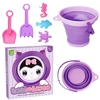 SummerTiempo Beach Bucket Soft Foldable Purple Little Man 23x17cm