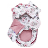 Jukki Baby Nest For Babies 100x55 Set 5 pcs Minky Fabric Summer Dream Old Rose (5904506802524)