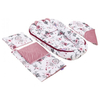 Jukki Baby Nest For Babies 100x55 Set 5 pcs Minky Fabric Summer Dream Old Rose (5904506802524)