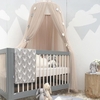 Bed Canopy , Princess Dreamy Canopy, Kids Room Play Tents Baby Anti Mosquito net for Bed, Nursery Canopy Perfect Decoration Khaki