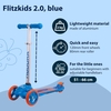 Hudora Flitzkids 2.0 Aluminum Children's Scooter with 3 Wheels (3+ years) Blue