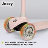 Lionelo Jessy Παιδικό Πατίνι Αλουμινίου με 3 τροχούς LED (3+ ετών) Ροζ