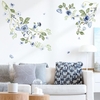 OEM Decalmile Wall Stickers For Kids Room Flower Roses Blue DM0940B