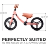 Kinderkraft 2Way Next Παιδικό Ποδήλατο Ισορροπίας Rose Pink KR2WAY22PNK0000 (Δωρο Μπρος Πισω Φωτα Led)