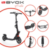 Byox Children's Scooter Folding Avatar Two-Wheel for 8+ Years Black 3800146227593