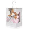 Cangaroo Baby Blanket 90/75 cm with stuffed toy Addie Bear pink 3800146271657
