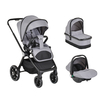 Cangaroo Christiano baby stroller 3 in 1 grey 3800146236458