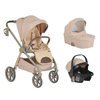 Cangaroo Unique  3 σε 1 Καροτσάκι μωρού 0-22kg  macadamia μπεζ 3800146236854