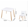 Σετ Moni Toys White Bears – Ξύλινο Τραπέζι με 2 Καρέκλες