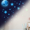 1086 pieces Glow-in-the-dark wall stickers for kids' rooms starry sky
