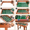 XL Wooden Football Table Game 18 Players 69 x 37 x 65 cm
