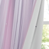 Curtain Black Out me cut out stars132 x 240 cm 2 PCS - Purple Pink