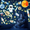 DIY Phosphorescent Wall Stickers For Kids Room Planets Stars