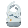 A little lovely company Silicone bibs set of 2 with crumb tray Ocean SBOCBU03