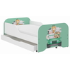 Miki Toddler Children Kids Bed Including Mattress + Drawer 160x80cm - Animal Trip