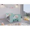 Miki Toddler Children Kids Bed Including Mattress + Drawer 160x80cm - Animal Trip