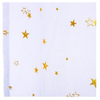 Pink Curtain with gold stars 250 x 140 cm White gold stars 127188