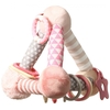 Babyono Educational game Pyramid with different textures and rings - Pink (BN898/01)