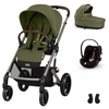 Cybex Balios S Lux Set 4 in 1 TPE Σύστημα Μεταφοράς με Κάθισμα Cloud G i-Size Plus Moss Green 70000588