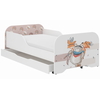 Toddler Children Kids Bed Including Mattress + Drawer 160x80cm - Bear Fox