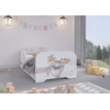 Toddler Children Kids Bed Including Mattress + Drawer 160x80cm - Bear Fox