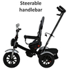 Bebe Stars Chopper 6 in 1 Τρίκυκλο Ποδηλατάκι Black 814-188 (Δωρο 2 Φωτα Led)