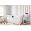 Bella Children's Bed with Three Drawers 90x200 cm White