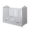 Baby Cradle Bella 2 in 1 60x120cm (GIFT Mattress Drawer Safety Barrier) White