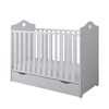 Baby Cradle Bella 2 in 1 60x120cm (GIFT Mattress Drawer Safety Barrier) White