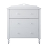 Bella Children's Bed with Three Drawers 90x200 cm White