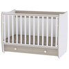 Βρεφική Ξύλινη Μετατρεπόμενη Κούνια Lorelli Dream 120 x 60 cm  - White Amber (10150420035A)