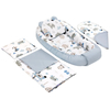 Jukki Baby Nest XXL For Babies 65x120 Set 5 pcs Blue Safari